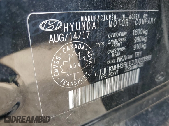 2018 Hyundai Elantra GT GL with VIN KMHH35LE2JU033988, listed as a Copart auction lot 73206974 with 52,642 mi miles and Clean Title. Bid and sale history available at carsss.com. Image 13.