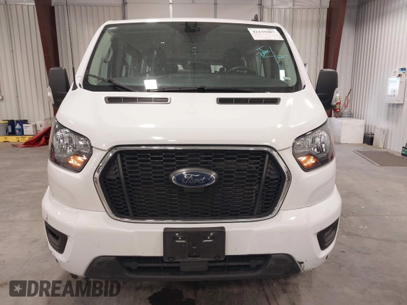 2024 Ford Transit Passenger XL with VIN 1FBAX2Y88RKA83401, listed as a IAAI auction lot 42159487 with 13,481 mi miles. Bid and sale history available at carsss.com. Image 12.