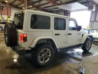 2018 Jeep Wrangler Unlimited Sahara with VIN 1C4HJXEG1JW184054, listed as a Copart auction lot 55666725 with 80,561 mi miles and Salvage title. Bid and sale history available at DreamBid. Image 3.