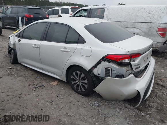2021 Toyota Corolla Hybrid LE with VIN JTDEAMDE0MJ031684, listed as a IAAI auction lot 41545710 with 40,939 mi miles. Bid and sale history available at carsss.com. Image 3.