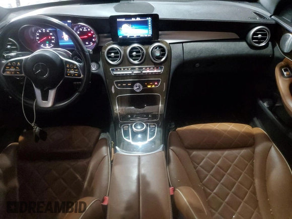 2019 Mercedes-Benz C 300 with VIN 55SWF8EB1KU299857, listed as a Copart auction lot 58510375 with 68,775 mi miles and Salvage title. Bid and sale history available at DreamBid. Image 8.