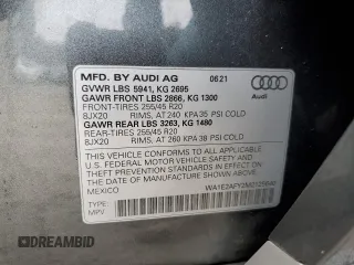 2021 Audi Q5 Premium Plus with VIN WA1E2AFY2M2125640, listed as a Copart auction lot 85183034 with 64,290 mi miles and Salvage Title. Bid and sale history available at carsss.com. Image 13.