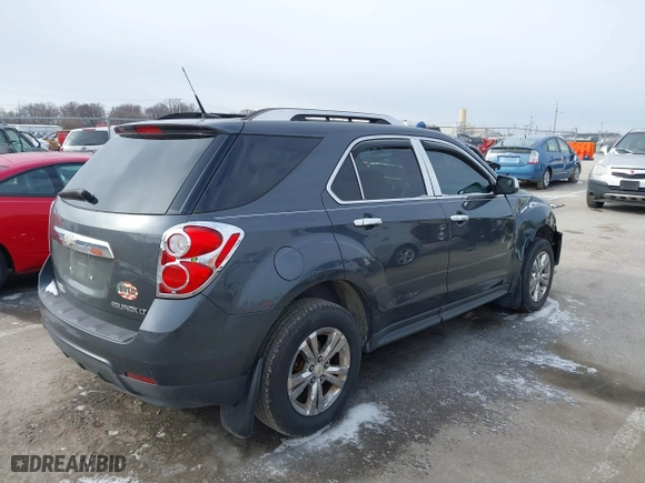 2011 Chevrolet Equinox LT w/2LT with VIN 2GNALPEC7B1228325, listed as a IAAI auction lot 41592518 with 177,675 mi miles. Bid and sale history available at carsss.com. Image 4.