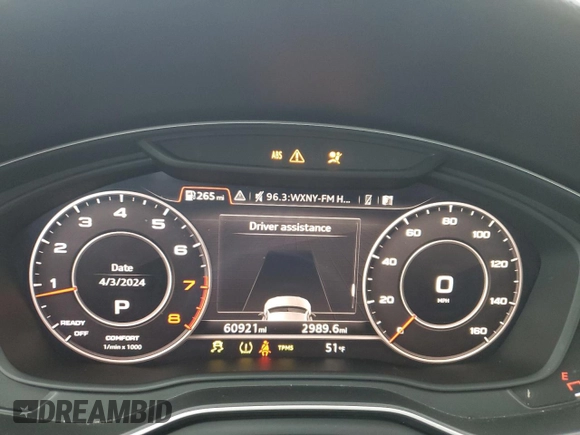 2018 Audi A5 Sportback Premium with VIN WAUDNCF54JA132582, listed as a Copart auction lot 48744714 with 60,921 mi miles. Bid and sale history available at carsss.com. Image 9.