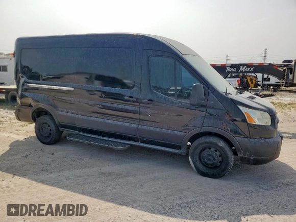 2019 Ford Transit with VIN 1FTYR2CM1KKA09221, listed as a Copart auction lot 56328235 with 223,051 mi miles and Salvage title. Bid and sale history available at DreamBid. Image 4.