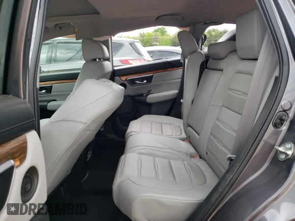 2017 Honda CR-V EX-L with VIN 7FARW1H87HE004506, listed as a Copart auction lot 52672355 with 43,519 mi miles and Salvage Title. Bid and sale history available at DreamBid. Image 12.