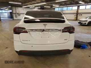 2016 Tesla Model X 70D with VIN 5YJXCBE24GF027807, listed as a Copart auction lot 50504814 with 0 mi miles and Salvage Title. Bid and sale history available at carsss.com. Image 6.