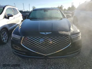 2020 Genesis G90 3.3T Premium with VIN KMTF34PA6LU078241, listed as a Copart auction lot 77247784 with 0 mi miles and Non Repairable. Bid and sale history available at carsss.com. Image 5.