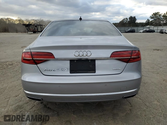 2016 Audi A8 3.0T with VIN WAU34AFD6GN010205, listed as a Copart auction lot 82362184 with 118,464 mi miles and Salvage Title. Bid and sale history available at DreamBid. Image 6.