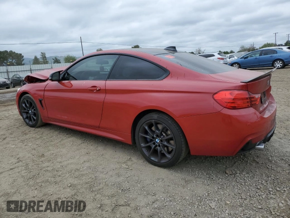2016 BMW 4 Series 435i with VIN WBA3R1C54GK529351, listed as a Copart auction lot 53842235 with 94,757 mi miles and Salvage title. Bid and sale history available at DreamBid. Image 2.