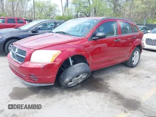 2007 Dodge Caliber SXT with VIN 1B3HB48B87D558516, listed as a IAAI auction lot 42004401 with 217,733 mi miles and . Bid and sale history available at DreamBid. Image 2.