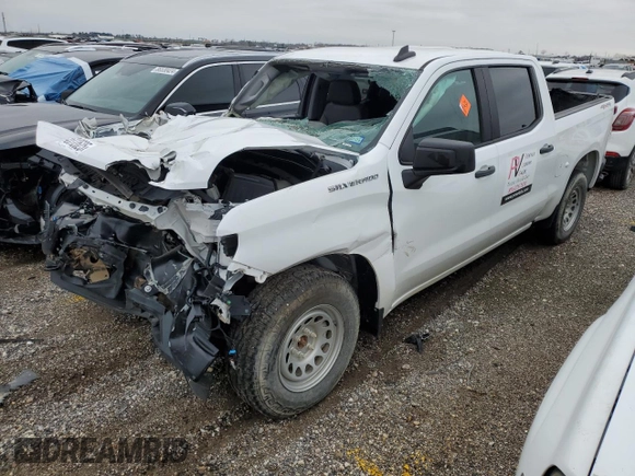 2021 Chevrolet Silverado 1500 Work Truck with VIN 3GCUYAEF8MG353665, listed as a Copart auction lot 45312625 with 17,752 mi miles and Non Repairable. Bid and sale history available at DreamBid. Image 1.