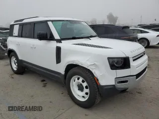 2021 Land Rover Defender S with VIN SALEJ7RX9M2038129, listed as a Copart auction lot 83840574 with 88,105 mi miles and Salvage title. Bid and sale history available at DreamBid. Image 4.