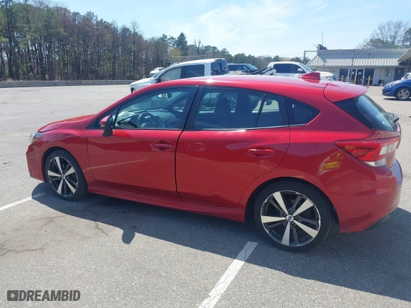 2017 Subaru Impreza Sport with VIN 4S3GTAM67H3738222, listed as a IAAI auction lot 42114564 with 116,600 mi miles. Bid and sale history available at carsss.com. Image 14.