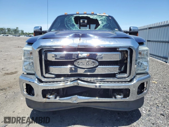 2013 Ford F-250 XL with VIN 1FT7W2B68DEA65536, listed as a Copart auction lot 56983405 with 123,614 mi miles and Salvage title. Bid and sale history available at DreamBid. Image 5.