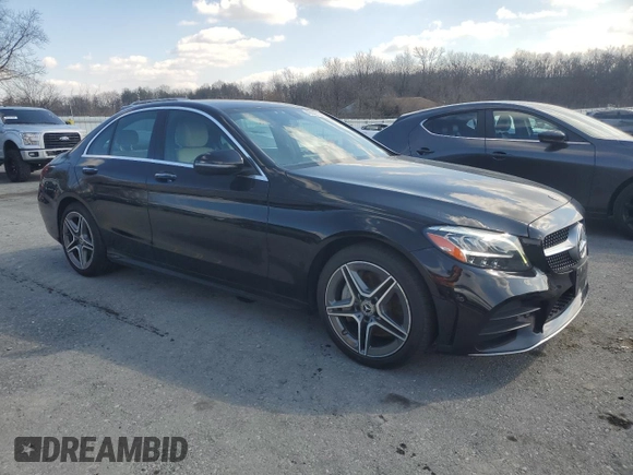 2020 Mercedes-Benz C 300 with VIN 55SWF8EBXLU328905, listed as a Copart auction lot 47097035 with 41,265 mi miles and Clean Title. Bid and sale history available at DreamBid. Image 4.