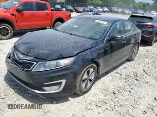 2013 Kia Optima Hybrid LX with VIN KNAGM4AD2D5062209, listed as a Copart auction lot 55801604 with 204,150 mi miles and Salvage Title. Bid and sale history available at carsss.com. Image 1.