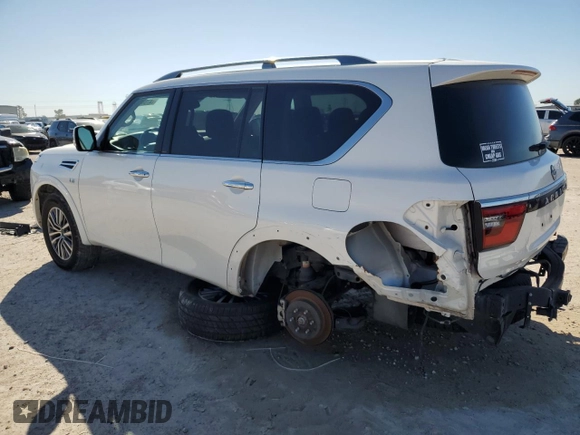 2022 Nissan Armada SV with VIN JN8AY2AD9N9675220, listed as a Copart auction lot 47884005 with 63,800 mi miles and Salvage Title. Bid and sale history available at carsss.com. Image 2.