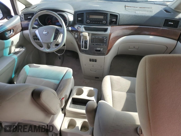 2014 Nissan Quest S with VIN JN8AE2KP6E9102325, listed as a Copart auction lot 52734185 with 147,415 mi miles and Salvage Title. Bid and sale history available at carsss.com. Image 8.