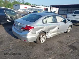 2014 Honda Civic Sedan LX with VIN 19XFB2F5XEE062023, listed as a IAAI auction lot 41956042 with 60,095 mi miles. Bid and sale history available at carsss.com. Image 4.