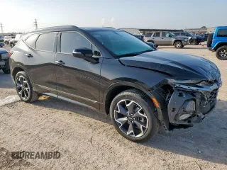 2022 Chevrolet Blazer RS with VIN 3GNKBERS0NS112129, listed as a Copart auction lot 61626575 with 27,600 mi miles and Salvage title. Bid and sale history available at DreamBid. Image 4.