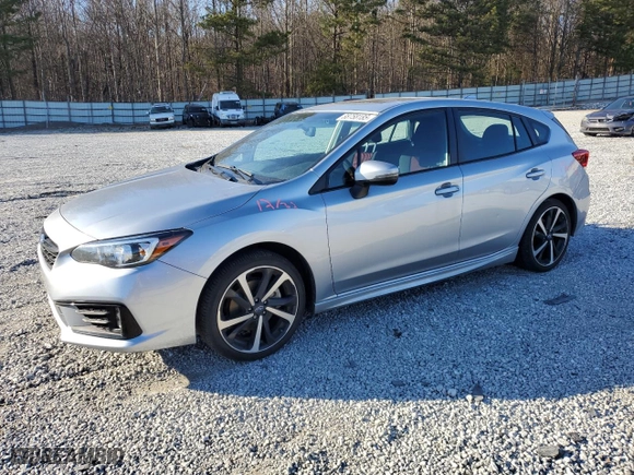 2022 Subaru Impreza Sport with VIN 4S3GTAM64N3712396, listed as a Copart auction lot 88758185 with 25,970 mi miles and Salvage Title. Bid and sale history available at carsss.com. Image 1.