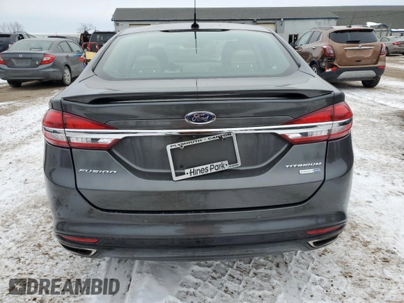 2018 Ford Fusion Titanium with VIN 3FA6P0D9XJR205833, listed as a Copart auction lot 44784245 with 154,766 mi miles and Salvage title. Bid and sale history available at DreamBid. Image 6.