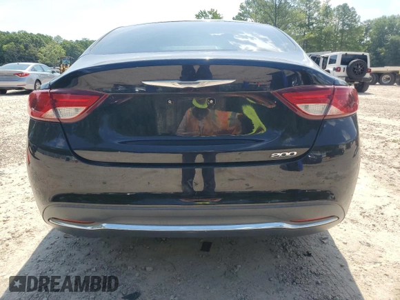 2015 Chrysler 200 Limited with VIN 1C3CCCAB2FN652883, listed as a Copart auction lot 65592955 with 165,709 mi miles and Salvage title. Bid and sale history available at DreamBid. Image 6.