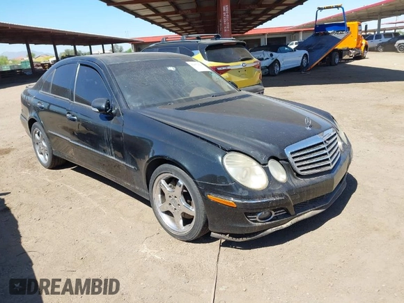 2007 Mercedes-Benz E-Class Sport 5.5L with VIN WDBUF72XX7A988796, listed as a IAAI auction lot 42052924 with 180,169 mi miles. Bid and sale history available at carsss.com. Image 1.