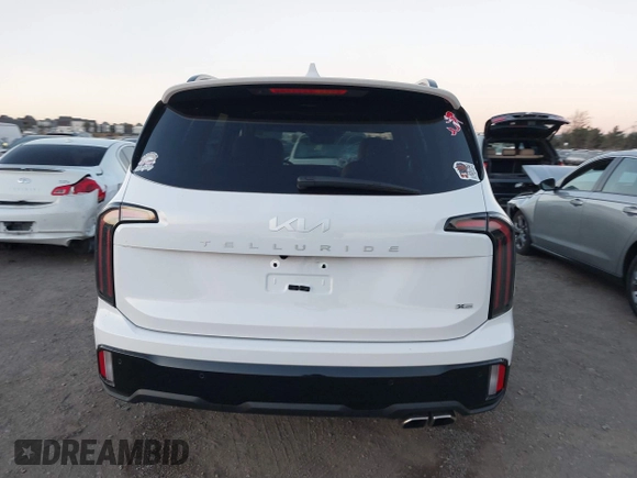 2024 Kia Telluride SX Prestige X-Pro with VIN 5XYP5DGC5RG481698, listed as a IAAI auction lot 41413220 with 9,049 mi miles and . Bid and sale history available at DreamBid. Image 16.