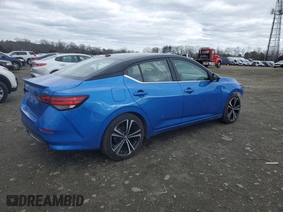 2023 Nissan Sentra SR with VIN 3N1AB8DVXPY263585, listed as a Copart auction lot 47265645 with 46,125 mi miles and Salvage Title. Bid and sale history available at DreamBid. Image 3.