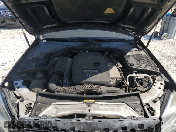2017 Mercedes-Benz C 300 with VIN 55SWF4JBXHU210780, listed as a Copart auction lot 60922285 with 156,519 mi miles and Salvage title. Bid and sale history available at DreamBid. Image 11.