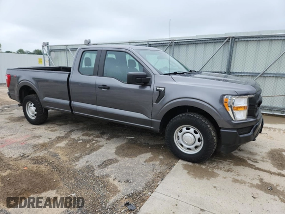 2021 Ford F-150 XL with VIN 1FTFX1E5XMKE06023, listed as a Copart auction lot 62383545 with 96,481 mi miles and Clean title. Bid and sale history available at DreamBid. Image 4.