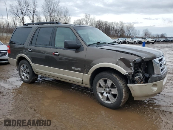2008 Ford Expedition Eddie Bauer with VIN 1FMFU18568LA81998, listed as a Copart auction lot 47245695 with 152,695 mi miles and Clean title. Bid and sale history available at DreamBid. Image 4.