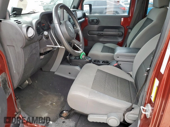 2008 Jeep Wrangler Unlimited X with VIN 1J4GA39158L569665, listed as a Copart auction lot 55475135 with 91,696 mi miles and Clean Title. Bid and sale history available at DreamBid. Image 7.