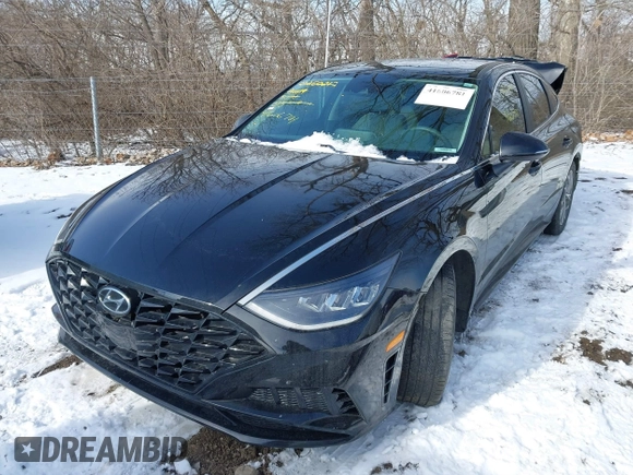 2020 Hyundai Sonata SEL z VIN 5NPEL4JAXLH055817, wystawiony jako IAAI lot #41606781 z przebiegiem 88 000 mil mil oraz . Historia ofert i sprzedaży dostępna na DreamBid. Obrazek 2.