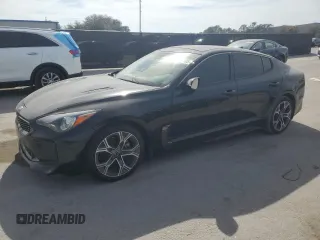 2020 Kia Stinger GT-Line with VIN KNAE15LA6L6083307, listed as a Copart auction lot 42766605 with 52,767 mi miles and Salvage Title. Bid and sale history available at carsss.com. Image 1.