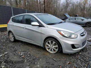 2012 Hyundai Accent SE with VIN KMHCU5AE8CU041123, listed as a Copart auction lot 42913995 with 130,141 mi miles and Non Repairable. Bid and sale history available at carsss.com. Image 4.