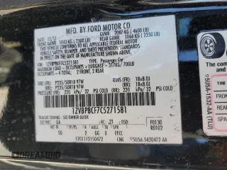 2012 Ford Mustang GT Premium with VIN 1ZVBP8CF7C5271581, listed as a Copart auction lot 46416255 with 167,239 mi miles and Salvage Title. Bid and sale history available at DreamBid. Image 13.
