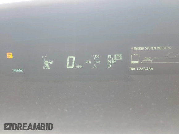 2011 Toyota Prius I with VIN JTDKN3DU7B0268202, listed as a Copart auction lot 61160175 with 125,346 mi miles and Salvage title. Bid and sale history available at DreamBid. Image 9.