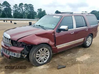 2012 Lincoln Navigator with VIN 5LMJJ2H59CEL06336, listed as a Copart auction lot 57335345 with 199,200 mi miles and Salvage title. Bid and sale history available at DreamBid. Image 1.