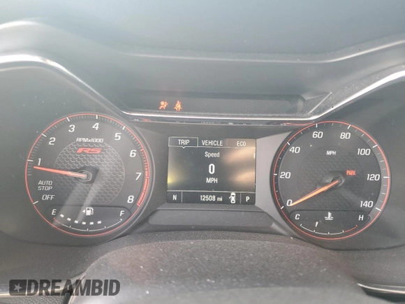 2023 Chevrolet TrailBlazer RS with VIN KL79MTSL7PB100578, listed as a Copart auction lot 49632745 with 12,508 mi miles and Salvage Title. Bid and sale history available at DreamBid. Image 9.