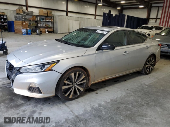 2020 Nissan Altima SR with VIN 1N4AL4CV1LC136723, listed as a Copart auction lot 43812105 with 66,108 mi miles and Salvage Title. Bid and sale history available at carsss.com. Image 1.