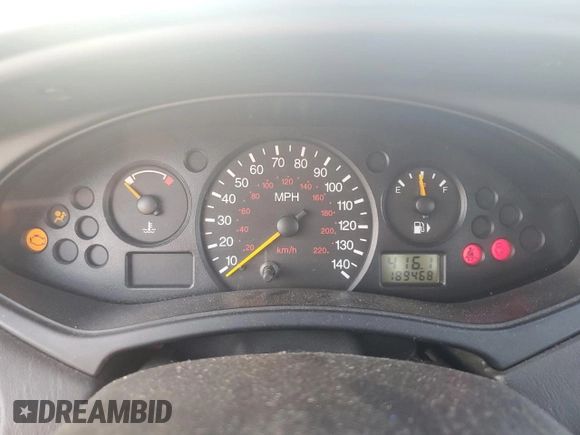 2000 Ford Focus LX with VIN 1FAFP33P6YW376765, listed as a Copart auction lot 75347554 with 189,468 mi miles and Salvage Title. Bid and sale history available at DreamBid. Image 9.