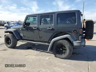 2017 Jeep Wrangler Unlimited Sport with VIN 1C4BJWDG7HL607071, listed as a Copart auction lot 88985355 with 123,795 mi miles and Salvage title. Bid and sale history available at DreamBid. Image 2.
