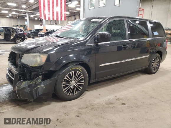 2014 Chrysler Town & Country S with VIN 2C4RC1HG1ER176087, listed as a Copart auction lot 47685805 with 130,257 mi miles and Salvage Title. Bid and sale history available at carsss.com. Image 1.