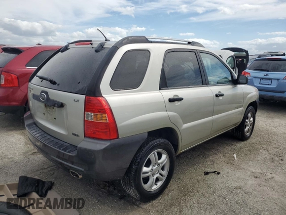 2006 Kia Sportage LX with VIN KNDJF723067287908, listed as a Copart auction lot 75519934 with 213,756 mi miles and Non Repairable. Bid and sale history available at DreamBid. Image 3.