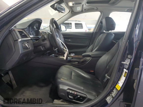 2014 BMW 3 Series 328i xDrive with VIN WBA3B5C50EP539998, listed as a Copart auction lot 57281255 with 146,476 mi miles and Salvage title. Bid and sale history available at DreamBid. Image 7.