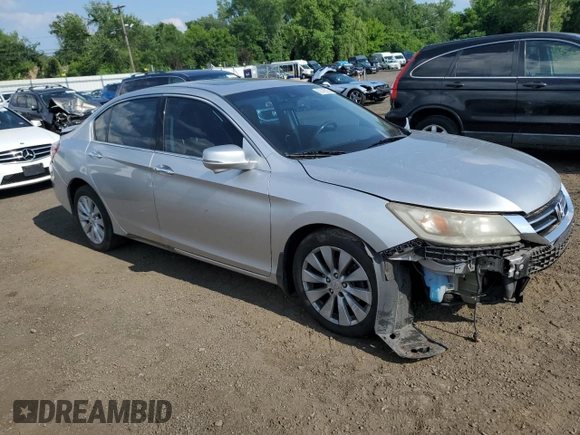 2014 Honda Accord Touring with VIN 1HGCR3F9XEA019863, listed as a Copart auction lot 62746355 with 229,044 mi miles and Salvage title. Bid and sale history available at DreamBid. Image 4.