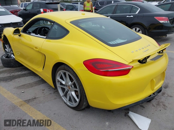 2014 Porsche Cayman with VIN WP0AA2A84EK172111, listed as a IAAI auction lot 41581508 with 91,509 mi miles and . Bid and sale history available at DreamBid. Image 3.